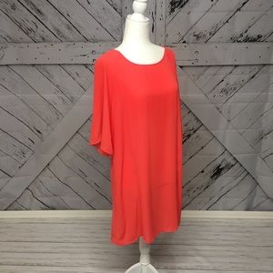 Orange 3/4 Sleeve dress